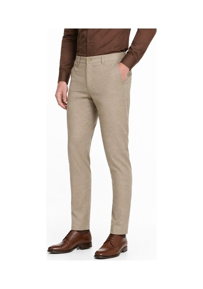 Polo Casimo Erkek Silim Fit Spor Kumaş Pantolon Bgl-st05390 Bej