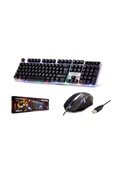 Hadron H837Q Klavye Mouse Set Oyun Ledli Klavye Q