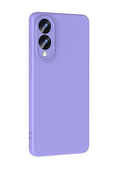 Galaxy Uyumlu S25 Edge Kılıf Yumuşak Silikon Kamera Korumalı Lansman Pazarplus Lila