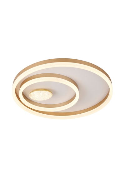 Lumix 50'lik 96 Watt Yuvarlak Gold Plafonyer Led Avize Çok Renkli
