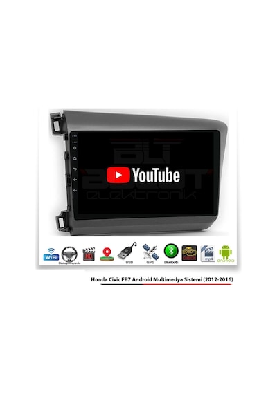 Honda Civic Fb7 2012-2016 Android 3 Gb + 32 Gb Rom Carplay Multimedya