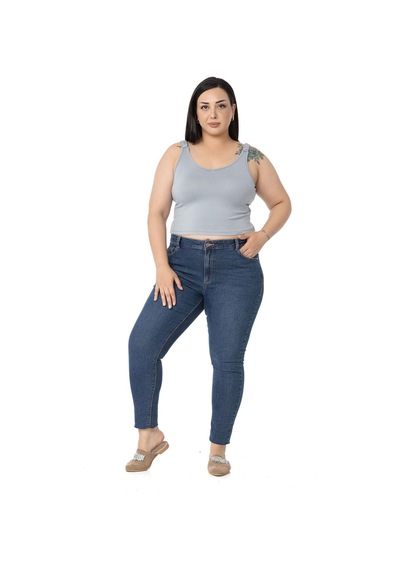 Disentis Büyük Beden Askıları Büzgülü Drapeli Crop Gri Body-gri Gri