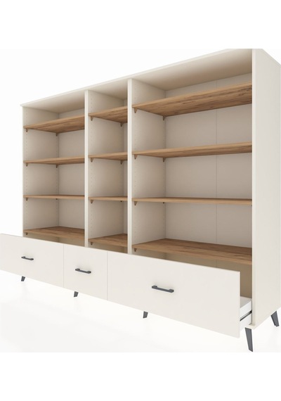 Hyperion Dolap 12 Raflı 3 Çekmeceli 220x44x163 Aytaşı-çam/aytaşı Aytaşı-çam/aytaşı Hyperion Dolap 12 Raflı 3 Çekmeceli 220x44x163 Aytaşı-çam/aytaşı Aytaşı-çam/aytaşı