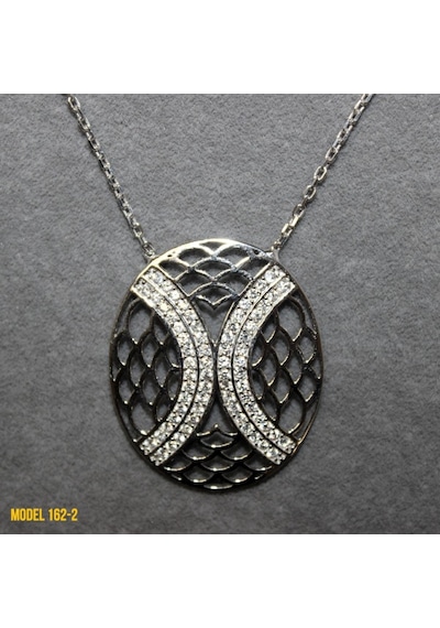 Osmanlı Motif Oval Kolye (407400118)