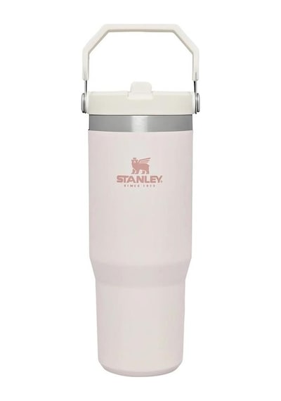 Stanley The Iceflow Flip Straw Pipetli Termos Bardak 0.89 L - Açık Pembe