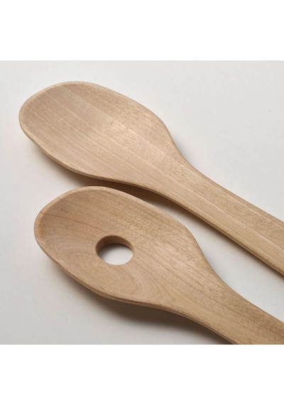 Ikea Skallknekt 2 Parça Salata Servis Kaşığı Seti 23 Cm Bej