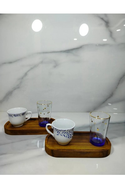 Chapelle - Points Dorés Gold 2 Li Kahve Yanı Bardağı Seti - 100ml