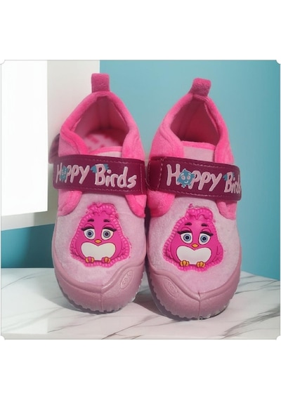 Gezer Ev İçi Ayakkabısı Kız Çocuk Panduf Fujia Şeker Pembe 001