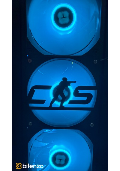 Taktiksel Gamer Serisi 120x120 Mm Pc Fan Kapağı - Masaüstü Bilgisayar Fan Kapağı Siyah