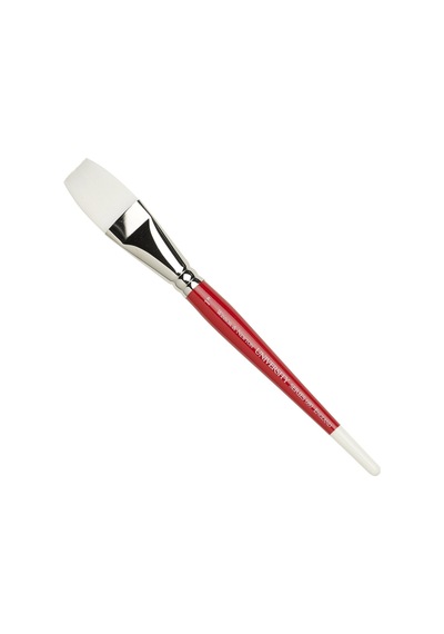University Serie 680 Fırça Kısa Saplı, Sentetik, Beyaz, Kırmızı, 1 İnç