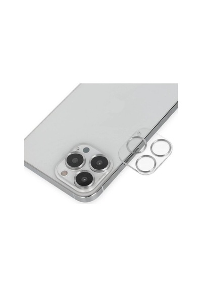 Apple, Uyumlu iPhone 14 Pro Max Band Metal Kamera Lens - Gümüş