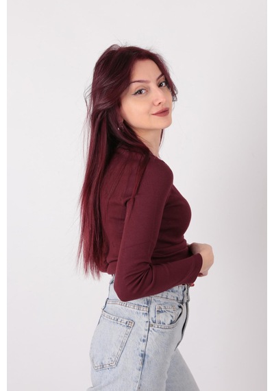 Busem W0010820 Kadın Bluz Bordo