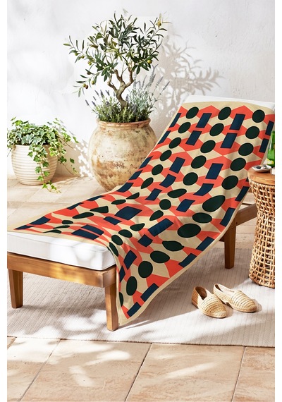 Geometrik Modern Desenli Plaj Havlusu-retro Coral Lacivert Minimalist Hızlı Kuruyan Mikrofiber Havlu Yumuşak İncisi Geometrik Modern Desenli Plaj Havlusu-retro Coral Lacivert Minimalist Hızlı Kuruyan Mikrofiber Havlu Yumuşak İncisi