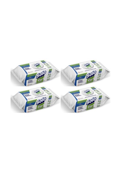 Solo Yüzey Temizlik Havlusu 100 Yaprak Okaliptus & Çam Esintisi 4'lü Set