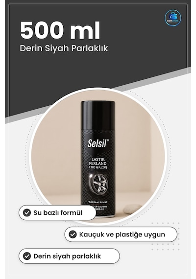 Lastik Bakım Ürünü Parlatıcı Ve Temizleyici Sprey 500 Ml Derin Si