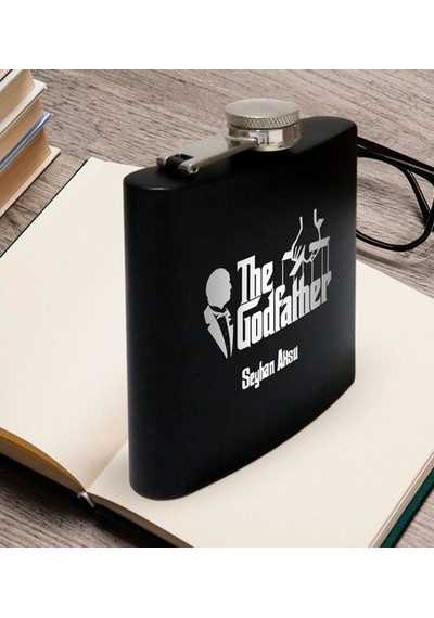 Kişiye Özel The Godfather Temalı Çelik Içki Matarası