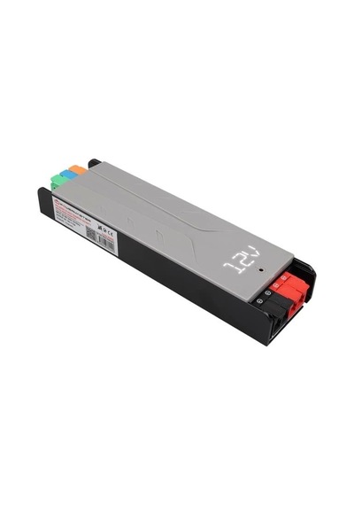 Powermaster Pm-26839 12 Volt 10 Amper 120 Watt Slim Metal Kasa Adaptör Voltaj Göstergeli 189x51x27mm