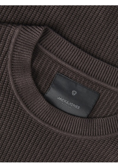 Jack & Jones Jprblaconnor Knıt Crew Neck Kahverengi