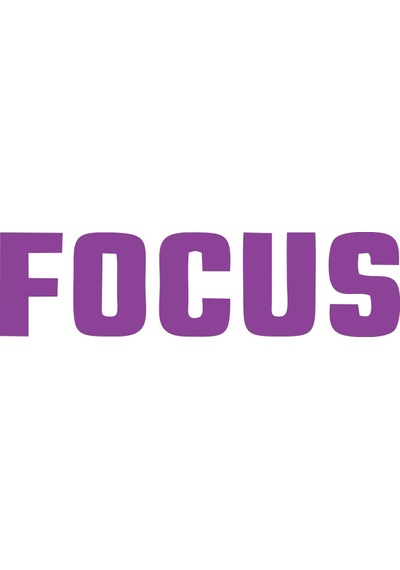 Focus Araba Sticker 17x17 Cm Mor