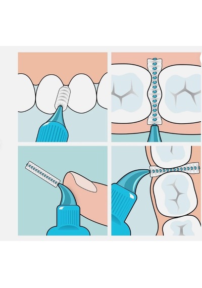 2li Tepe Arayüz Fırçası Kırmızı 0,5 Mm 8'li Paket