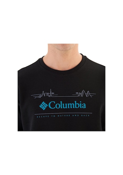 Columbia Cs0329 Csc M Nature And Back Crew Sweatshırt Siyah-siyah Siyah