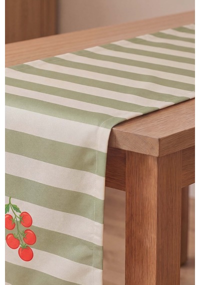 Cherry Vine Baskılı Runner 40x140 Cm Çok Renkli