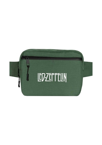 Led Zeppelin Logo Yeşil Bel Çantası