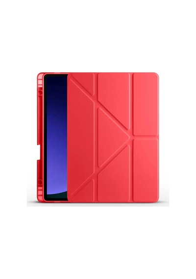 Galaxy Uyumlu Tab S9 Kılıf Zore Tri Folding Kalem Bölmeli Standlı Kılıf