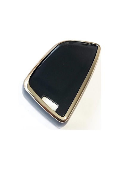 Bmw F G Serisi Uyumlu 3 Tuşlu G10 G20 G30 X5 X6 Fem Silikon Nano Smart Kumanda Kılıfı Gold - Siyah