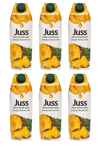 Juss Ananas Aromalı İçecek 1 Lt X 6 Adet