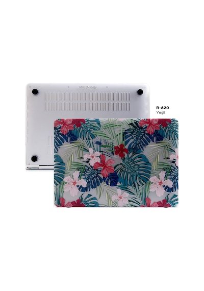 Apple Uyumlu MacBook Air Kılıf 13 İnç Flower01nl Eski Usb'li Model 2010-2017 A1369 A1466 İle Yeşil