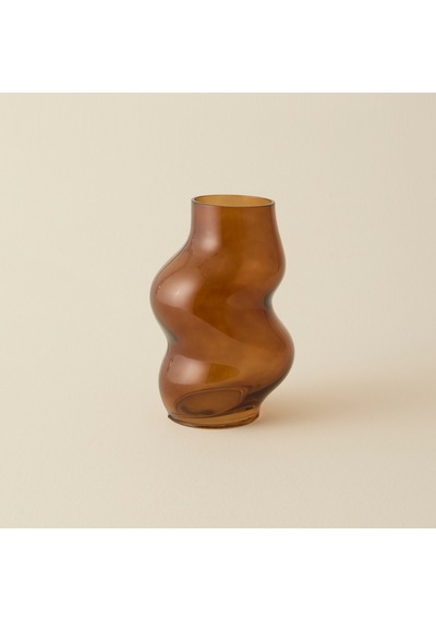 Karaca Home Amorf Vazo Amber 22x9,5 Cm