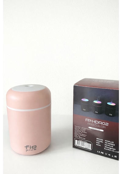 Revoshi Fio Plus Işıklı Buhar Makinesi Pembe Pembe