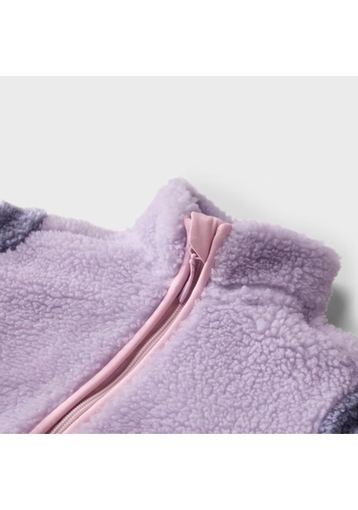 Tchibo Kız Çocuk Teddy Mont, Lila-pembe Mor