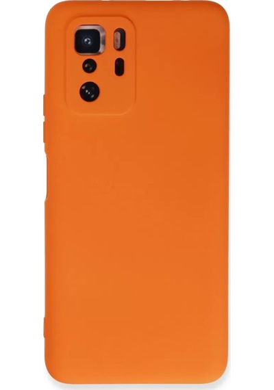 Newface Xiaomi Poco X3 Gt Kılıf Nano İçi Kadife Silikon - Turuncu
