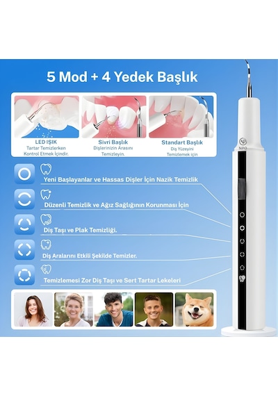 Npo T7 5 Modlu Ultrasonic Tartar Plak Pet Diş Temizleme Cihazı
