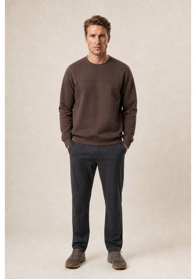 Redline Benko Regular Fit Kışlık Sweatshirt Yeni Sezon Kahve