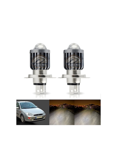 Ford Focus 1999-2001 Mercek Led Xenon Uzun - Kısa Tek Renk Beyaz