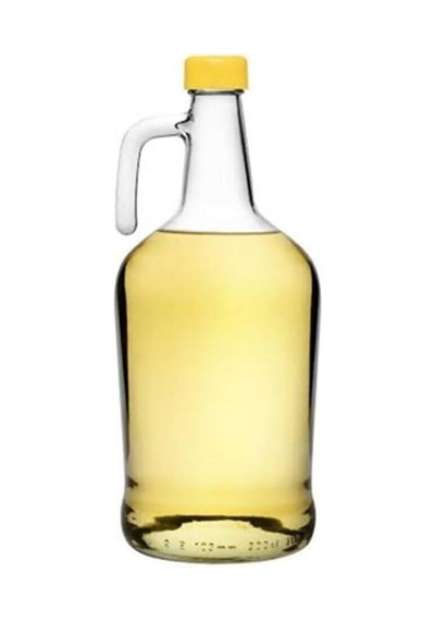 Şişe 3 Litre Saplı Zeytinyağı Şişesi Cam Şalgam Sirke Turşu Suyu Şişesi Şeffaf