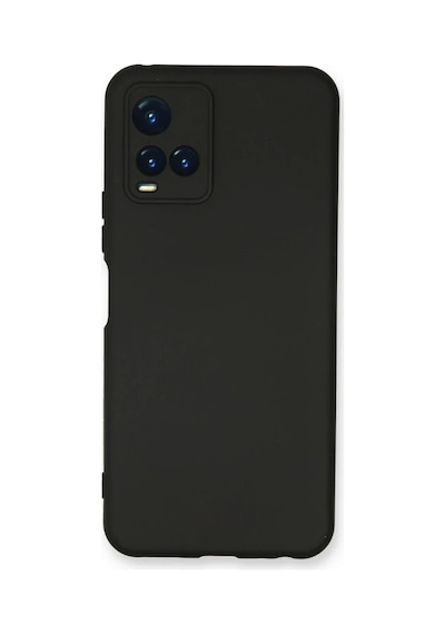 Vivo Y21s Kılıf Nano İçi Kadife Silikon - Siyah Diğer