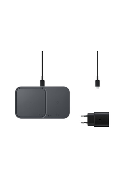Hızlı Şarj Adaptörlü Kablosuz Şarj İkili Ep-p5400t, Siyah
