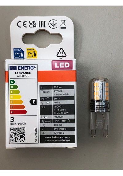 Osram 3 Adet G9 Led Lamba 220v 2,6w 30w 320 Lümen 2700 Kelvin Sar