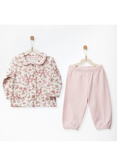 Andywawa Floral Dreams Kız Bebek Pijama Takımı Ac27013 Pembe