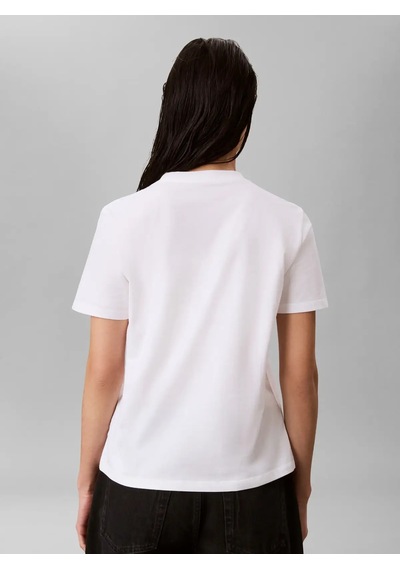 Calvin Klein Ss Classıc Varsıty L, Yaf Beyaz Kadın T-shirt