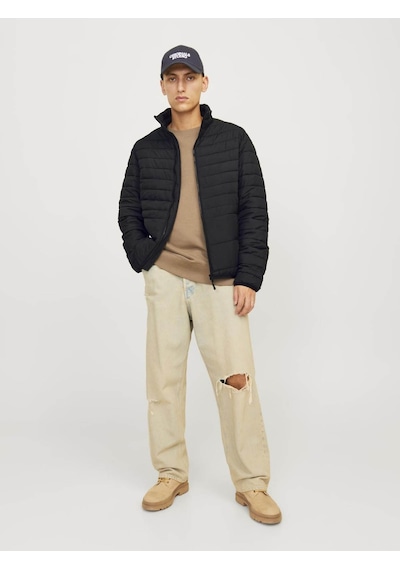 Jack & Jones 12256985 Erkek  Siyah Mont & Kaban