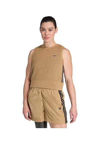 Adidas Knitted Vest Kadın Günlük Yelek Jw4994 Kahverengi Kahverengi