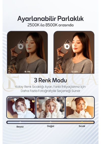 Led Selfie Ring Light Telefon Selfie Işığı