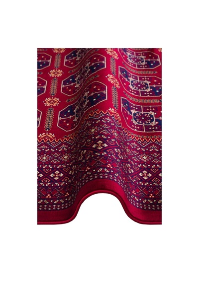 Sateen Afghan Sfg 02 Red Afgan Desenlerine Sahip Hav Vermeyen Özel İplerle Dokunan Yıkanabilir Ve Özel Kaymaz Tabanlı Sık Dokuma Makine Halısı Krem - Kırmızı Sateen Afghan Sfg 02 Red Afgan Desenlerine Sahip Hav Vermeyen Özel İplerle Dokunan Yıkanabilir Ve Özel Kaymaz Tabanlı Sık Dokuma Makine Halısı Krem - Kırmızı