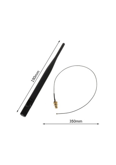 6dBi 2.4GHz & 5.8GHz Dual Band Wi-Fi Anten + 35cm Ipex UFL Kablo