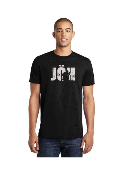 Jöh Kamuflaj Baskılı Siyah Erkek Tshirt (528832176)